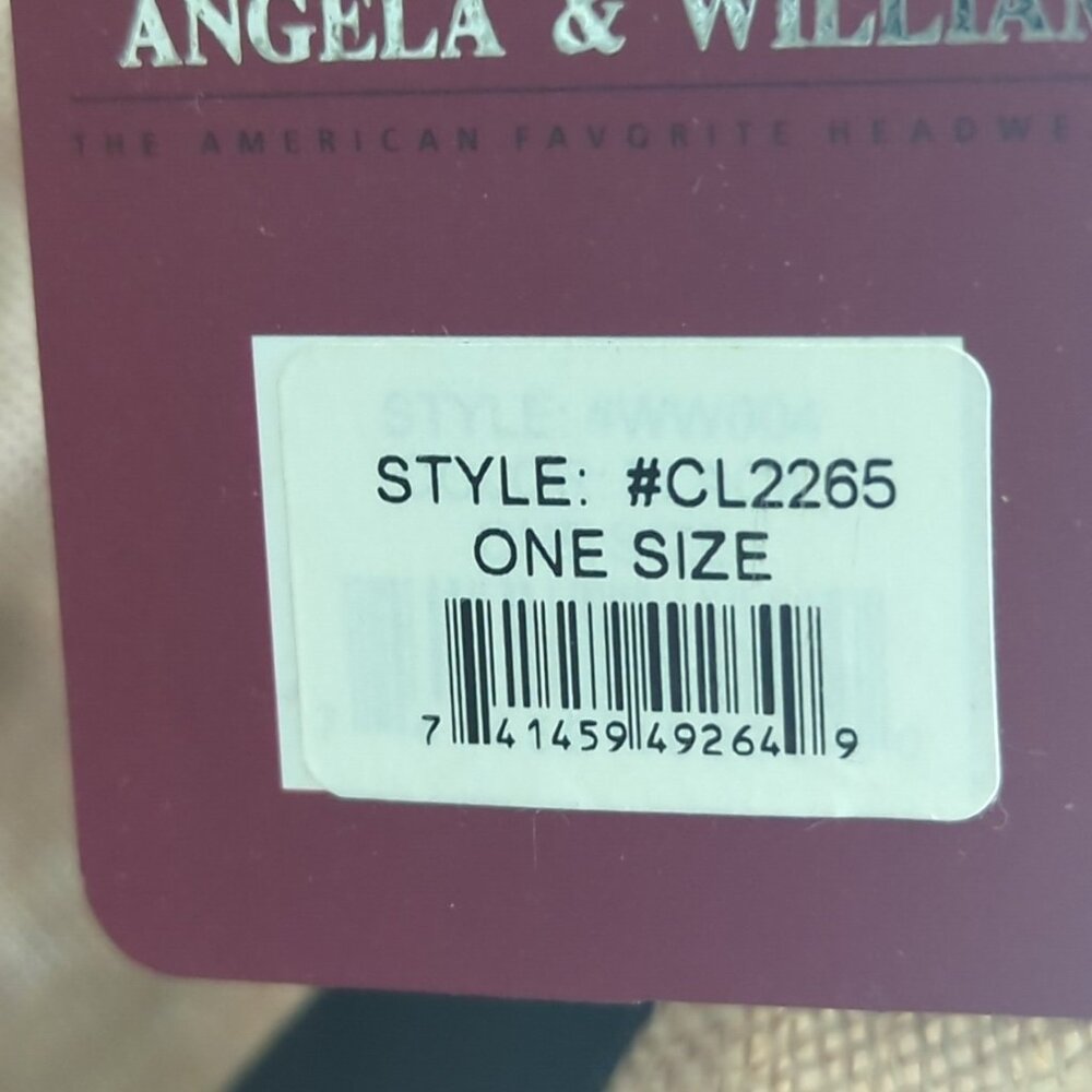 Angela & William Hat One Size Women's Beige Style #CL2265 Adjustable NEW-lp - Picture 6 of 10